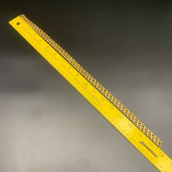 Vintage Gold Tone Gate Link Necklace - Picture 12 of 13